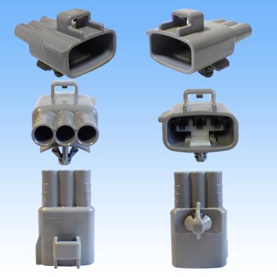 画像2: 住友電装 090型 TS 防水 3極 オスカプラー・端子セット タイプ3
