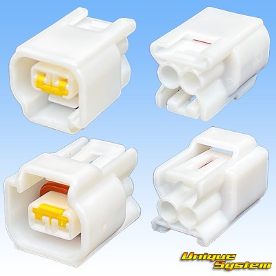 画像2: 古河電工 090型 RFW 防水 2極 メスカプラー 白色 リテーナー付属