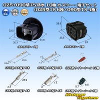 住友電装 025+090型TS ハイブリッド 防水 10極 カプラー・端子セット (025型TS 6極+090型TS 4極)