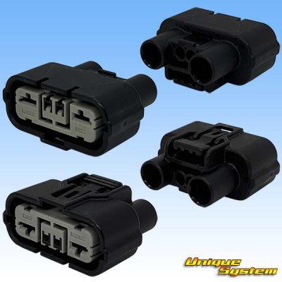 画像2: 住友電装 040+187型 HX ハイブリッド 防水 4極 メスカプラー・端子セット リテーナー付属 (040型 2極+187型 2極)