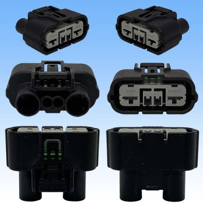 画像3: 住友電装 040+187型 HX ハイブリッド 防水 4極 メスカプラー・端子セット リテーナー付属 (040型 2極+187型 2極)