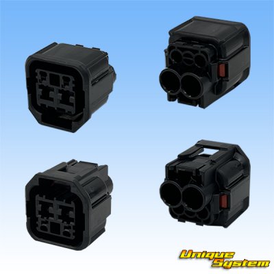 画像2: 住友電装 060+187型 HX ハイブリッド 防水 4極 メスカプラー (060型 2極+187型 2極)