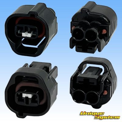 画像2: 住友電装 090型 TS 防水 2極 メスカプラー タイプ1 黒色