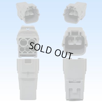 画像3: 住友電装 090+187型TS ハイブリッド 防水 5極 カプラー・端子セット タイプ2 灰色 (090型TS 3極+187型TS 2極)