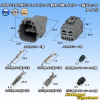 住友電装 090+187型TS ハイブリッド 防水 5極 カプラー・端子セット タイプ2 (090型TS 3極+187型TS 2極)