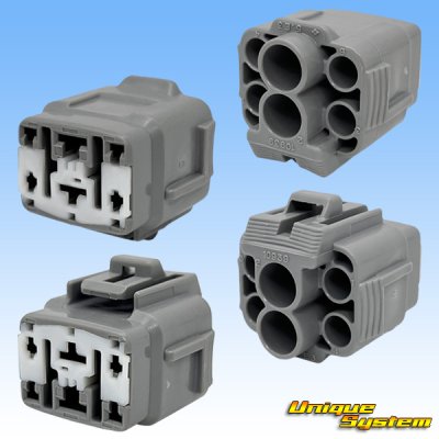 画像2: 住友電装 090+187型TS ハイブリッド 防水 6極 メスカプラー (090型TS 4極+187型TS 2極)