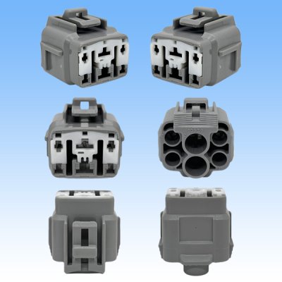 画像3: 住友電装 090+187型TS ハイブリッド 防水 6極 メスカプラー (090型TS 4極+187型TS 2極)