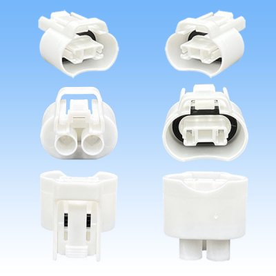 画像3: 住友電装 110型 HM 防水 2極 メスカプラー タイプ1 白色