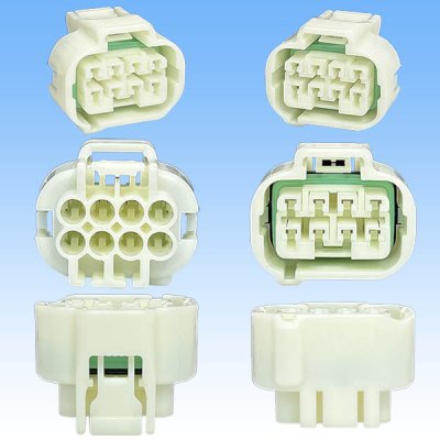 画像3: 矢崎総業 090型II 防水 8極 メスカプラー タイプ3 白色