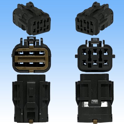 画像3: 矢崎総業 070型 SWP 防水 6極 メスカプラー リヤホルダ付属