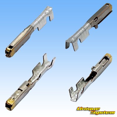 画像2: 矢崎総業 025型II+090型II ハイブリッドカプラーシリーズ用 非防水 025型II メス端子 金メッキ サイズ:L (0.3-0.5mm2)