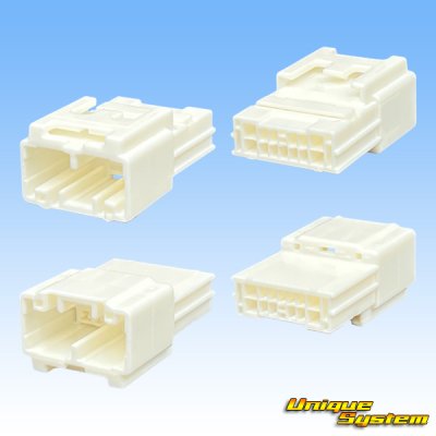 画像2: 矢崎総業 025II+060型 ハイブリッド 非防水 13極 オスカプラー (025型II 9極+060型 4極)