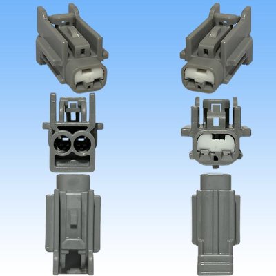 画像3: 矢崎総業 040型91コネクタ RKタイプ 防水 2極 メスカプラー・端子セット タイプ1 ホルダー付属