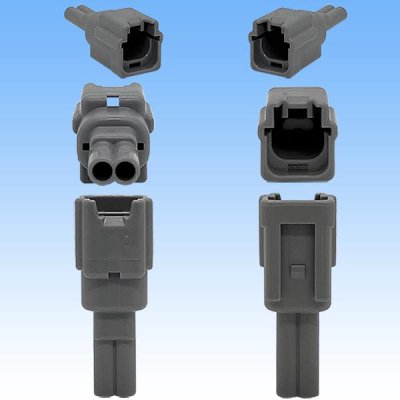 画像3: 矢崎総業 040型91コネクタ RKタイプ 防水 2極 オスカプラー タイプ1 ホルダー付属