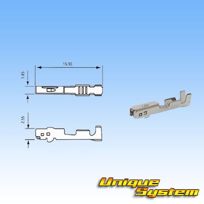 画像3: 矢崎総業 040型91TK 非防水 4極 メスカプラー・端子セット タイプ1