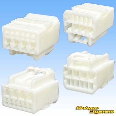 画像2: 矢崎総業 040III型+090型II ハイブリッド 非防水 10極 メスカプラー (040型III 6極+090型II 4極)