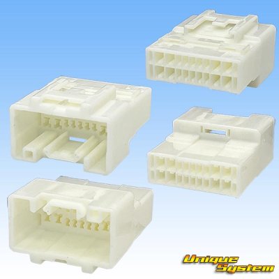 画像2: 矢崎総業 040III型+090型II ハイブリッド 非防水 18極 カプラー・端子セット (040型III 10極+090型II 8極)