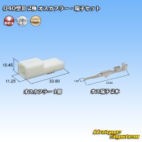 矢崎総業 040型III 非防水 2極 オスカプラー・端子セット タイプ1