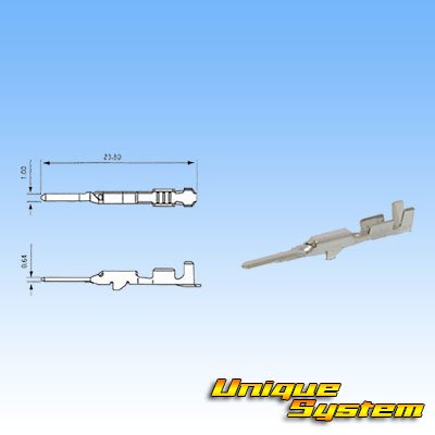 画像3: 矢崎総業 040型III 非防水 10極 オスカプラー・端子セット