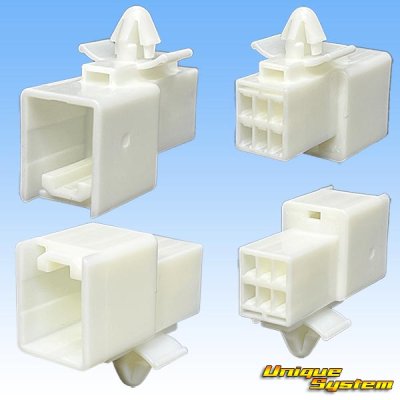 画像2: 矢崎総業 060型 1.5コネクタシリーズ 非防水 6極 オスカプラー