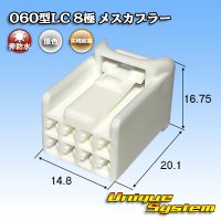 矢崎総業 060型LC (HLC) 非防水 8極 メスカプラー