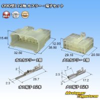 矢崎総業 090型I 非防水 12極 カプラー・端子セット