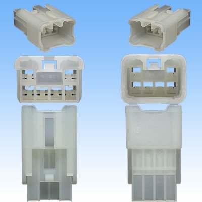 画像3: 矢崎総業 090型 MT(090型I) 非防水 6極 オスカプラー・端子セット