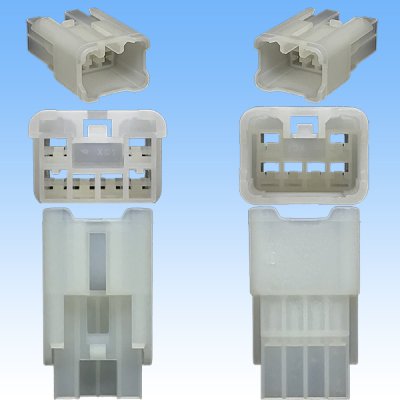 画像3: 矢崎総業 090型 MT(090型I) 非防水 6極 オスカプラー・端子セット