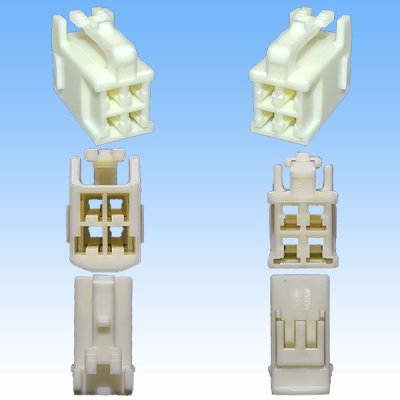 画像3: 矢崎総業 090型II 非防水 4極 メスカプラー・端子セット