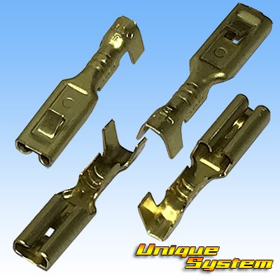 画像2: 矢崎総業 110型 ロック無しシリーズ用 非防水 メス端子 メッキ無し サイズ:M(0.5-1.25mm2)