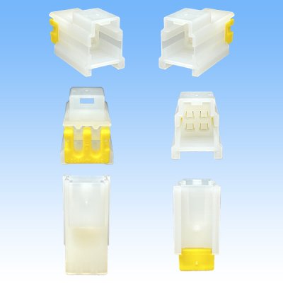 画像3: 矢崎総業 110型 58コネクタ Sタイプ 非防水 4極 オスカプラー リアホルダー付属