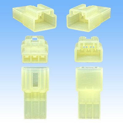 画像3: 矢崎総業 120型 PAシリーズ 非防水 3極 オスカプラー