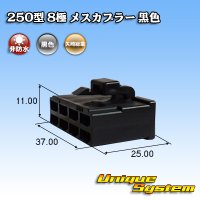 矢崎総業 250型 CN(A) 非防水 8極 メスカプラー 黒色