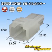 矢崎総業 250型 CN(B) 非防水 1極 オスカプラー