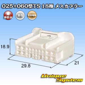 画像: 住友電装 025+060型TS ハイブリッド 非防水 18極 メスカプラー タイプ1