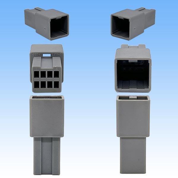 画像3: 日本航空電子JAE 025型 MX34 非防水 8極用 オスカプラー・端子セット タイプ2 (非日本航空電子製/互換コネクター) (3)