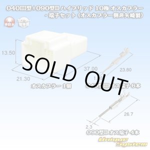 画像: 040III型+090型II ハイブリッド 非防水 10極 オスカプラー・端子セット (040型III 6極+090型II 4極) (オスカプラー側非矢崎総業製)
