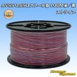 画像1: 住友電装 AVSS 0.5SQ スプール巻 赤/紫 ストライプ (1)