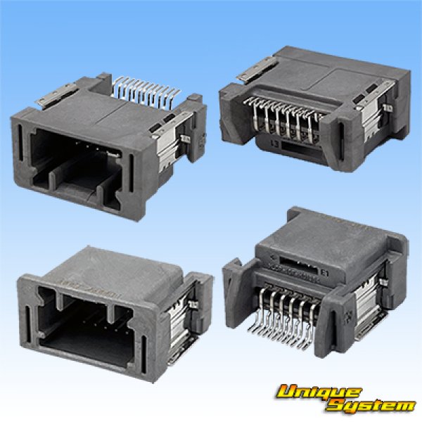 画像2: 住友電装 020型 非防水 HE 12極 オスカプラー 灰色 (PCBタイプ) (2)