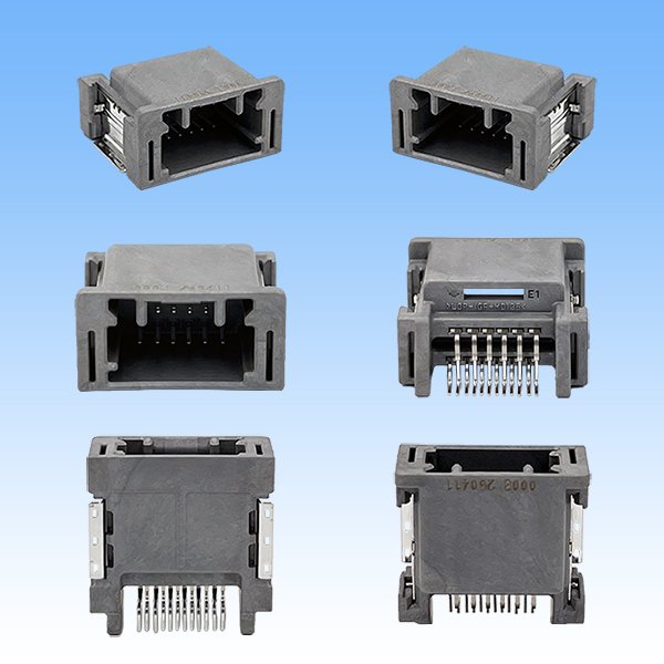 画像3: 住友電装 020型 非防水 HE 12極 オスカプラー 灰色 (PCBタイプ) (3)