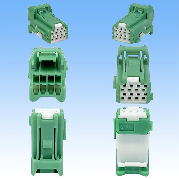 画像3: 住友電装 025型 NH 非防水 8極 メスカプラー タイプ6 緑色 (3)
