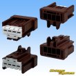 画像4: 住友電装 090型 NS-CS 非防水 4極 カプラー・端子セット タイプ2 茶色 (4)