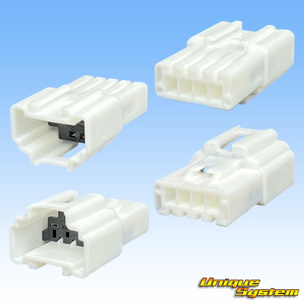 画像2: 住友電装 090型 NS-CS 非防水 4極 オスカプラー タイプ1 白色 (2)