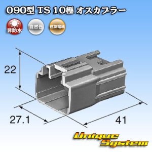 画像: 住友電装 090型 TS 非防水 10極 オスカプラー タイプ1