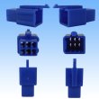 画像2: 住友電装 110型 MTW 非防水 6極 カプラー・端子セット 青色 (2)