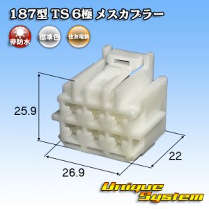 画像: 住友電装 187型 TS 非防水 6極 メスカプラー タイプ1