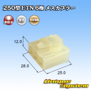 画像: 住友電装 250型 ETN 非防水 6極 メスカプラー