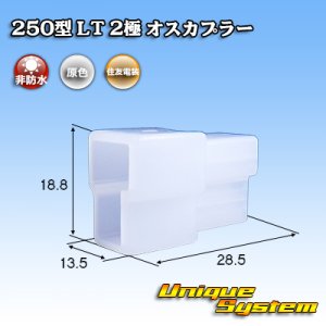 画像: 住友電装 250型 LT 非防水 2極 オスカプラー