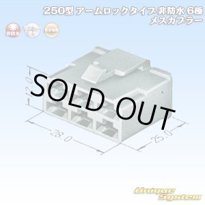 画像: 住友電装 250型 アームロックタイプ 非防水 6極 メスカプラー