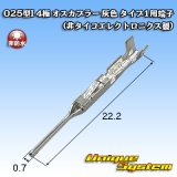 画像: 025型I 非防水 4極 オスカプラー 灰色 タイプ1用端子 (非タイコエレクトロニクス製)